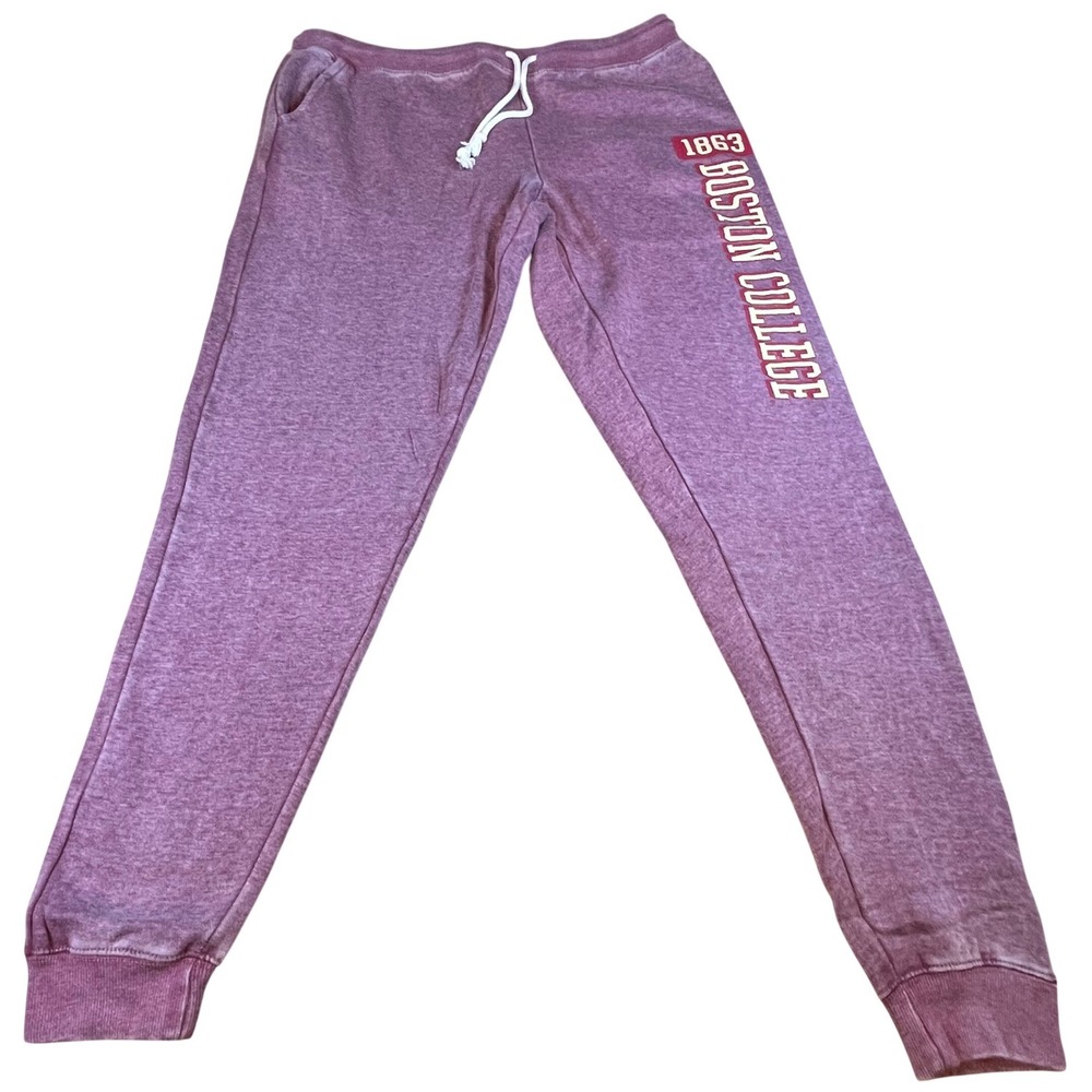 Blue 84 Boston College Eagles Acid Wash Sweatpants Maroon XL Womens Joggers